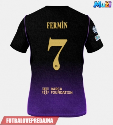 Lacne Muži Futbalové dres Barcelona Fermin Lopez #7 2026-27 Krátky Rukáv - Preč